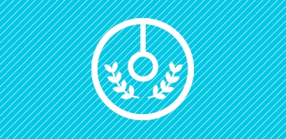 3M Littmann Learning Institute icon in white on cyan background.
